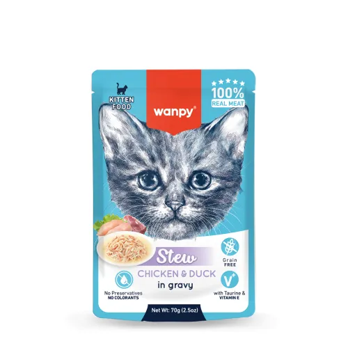 Wanpy Stew in Gravy - Chicken & Duck (kitten)