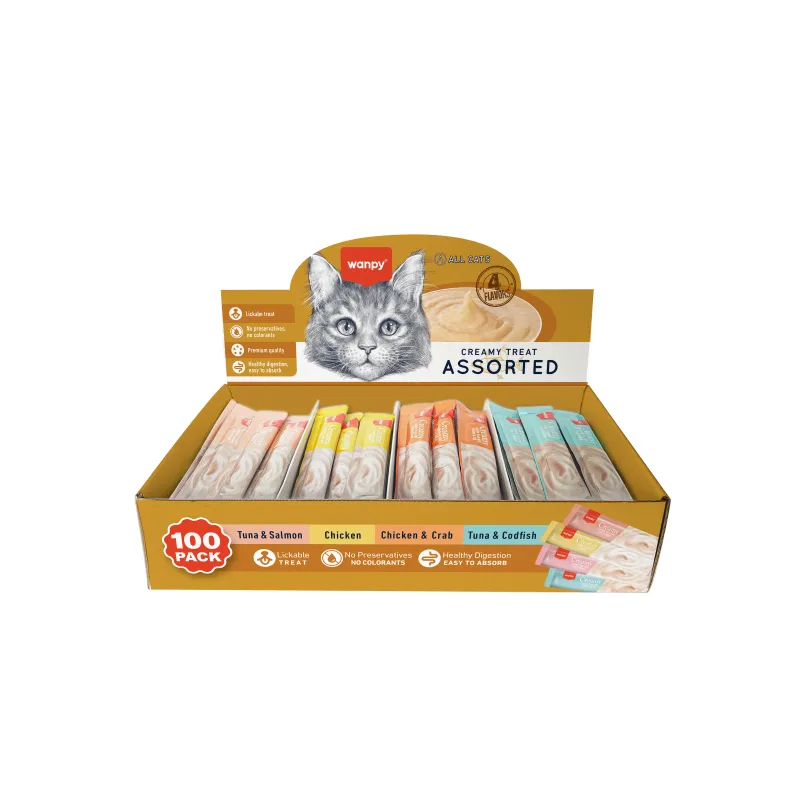 Wanpy Creamy Treat - Assorted 100 Pieces