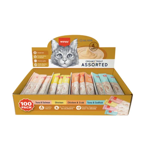 Wanpy Creamy Treat - Assorted 100 Pieces