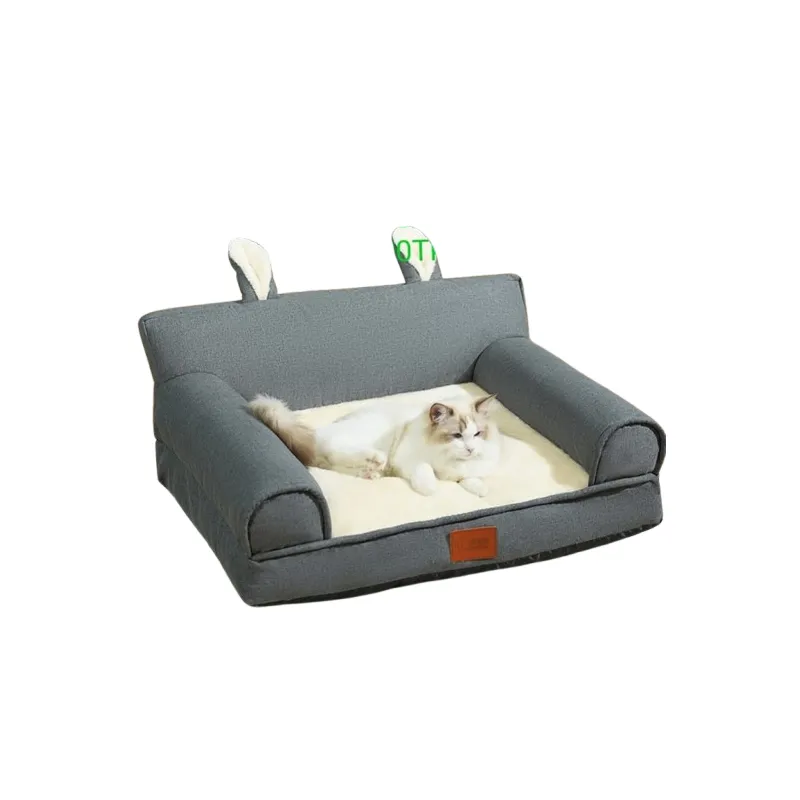 Premium Sofa Shape Comfortable & Washable Pet Cat Bed