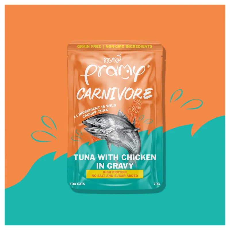 Pramy Carnivore - Tuna with Chicken in Gravy
