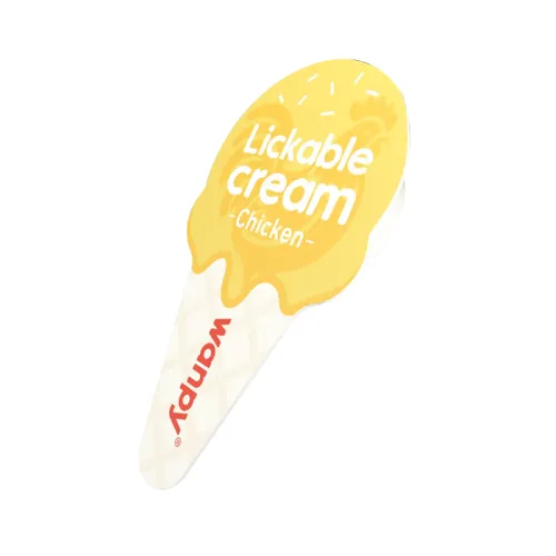 Wanpy Lickable Creamy Spoon Cat Treat Chicken 16gm 1pcs