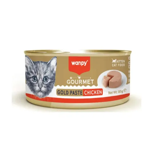 Wanpy Gourmet Gold Paste Can Kitten Chicken 85g
