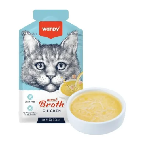 Wanpy Meat Broth Chicken for Cats 50g
