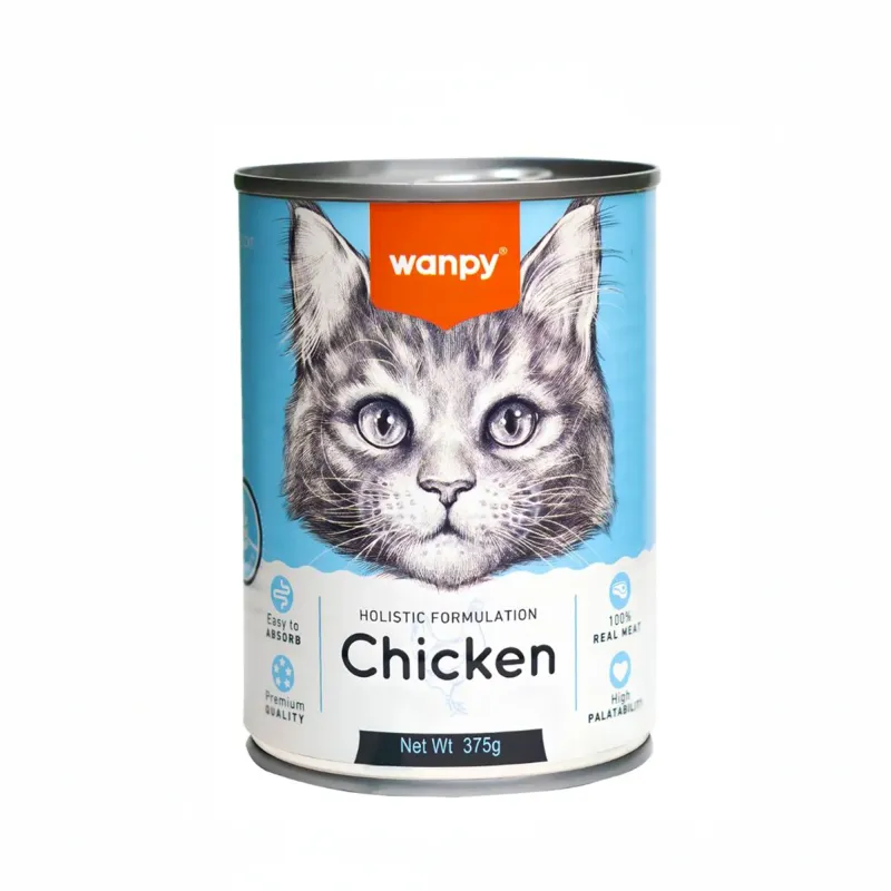 Wanpy Holistic Formulation Chicken Adult Cat Can Food 375g