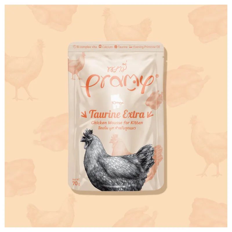 Pramy Extra Taurine - Chicken Mousse (Kitten)