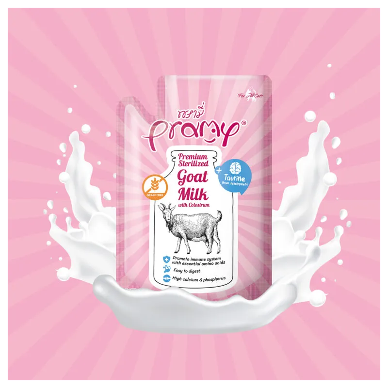 Pramy Sterilized - Goat Milk with Colostrum + Taurine