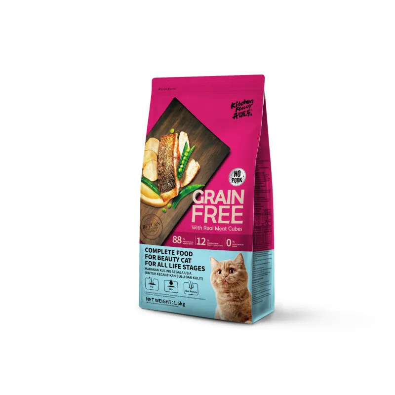 Kitchen Flavour Grain Free Complete Beauty Cat for All life Stages