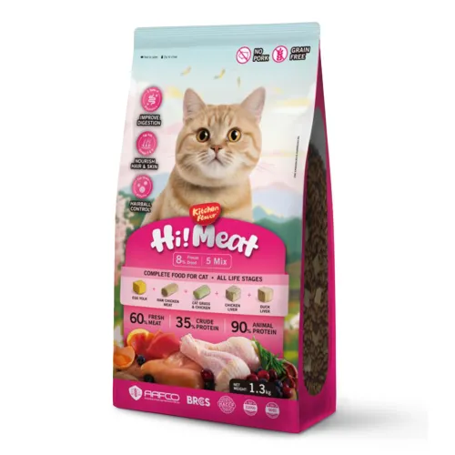 Kitchen Flavor Hi! Meat Complete Food Cat for All Life Stages